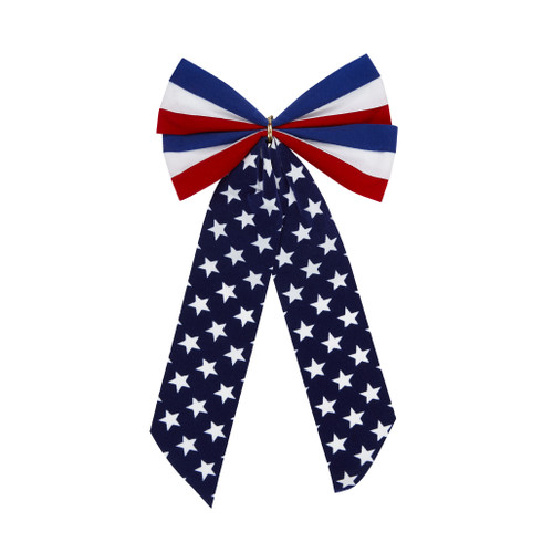 Outdoor Patriotic Decorative Bows